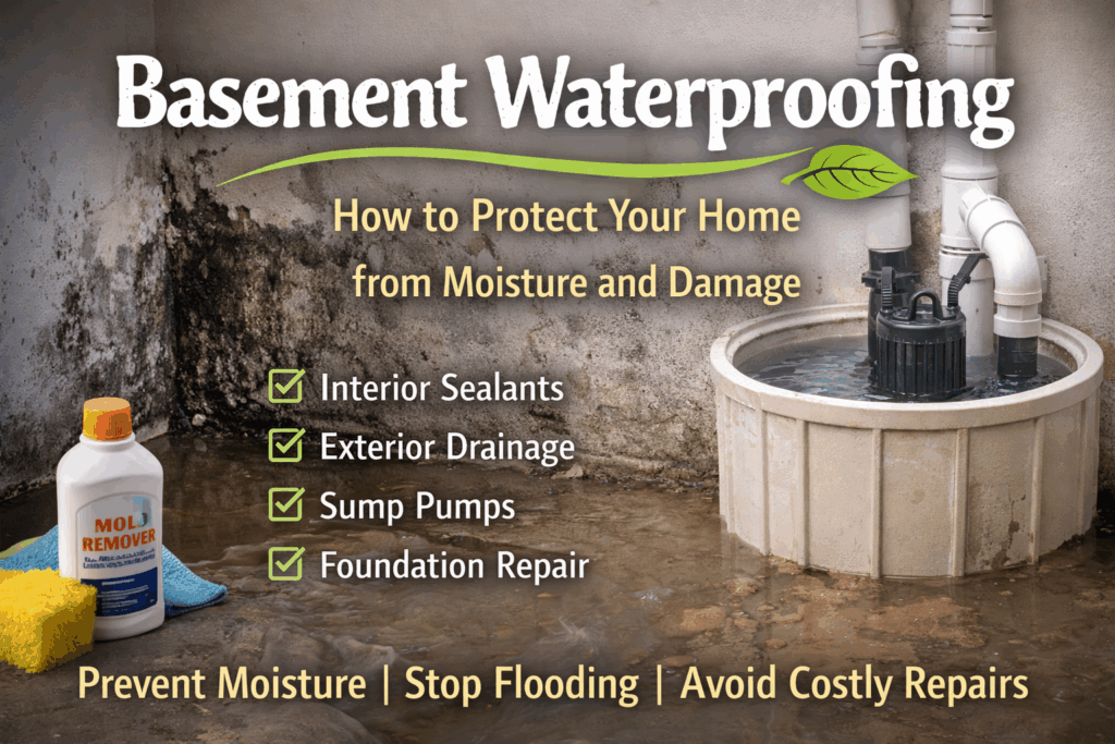 Basement Waterproofing: How to Protect Your Home from Moisture and Damage