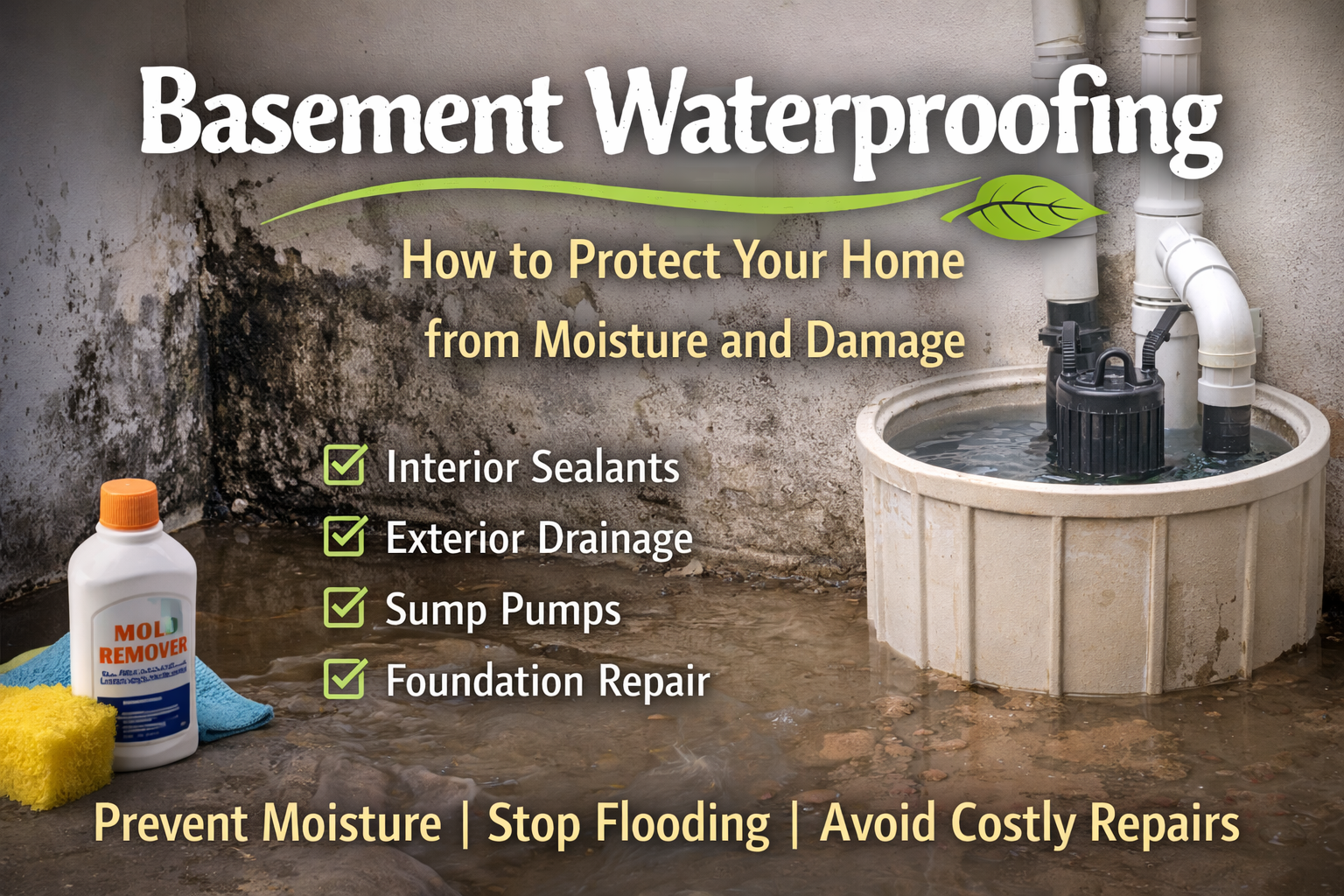 Basement Waterproofing: How to Protect Your Home from Moisture and Damage